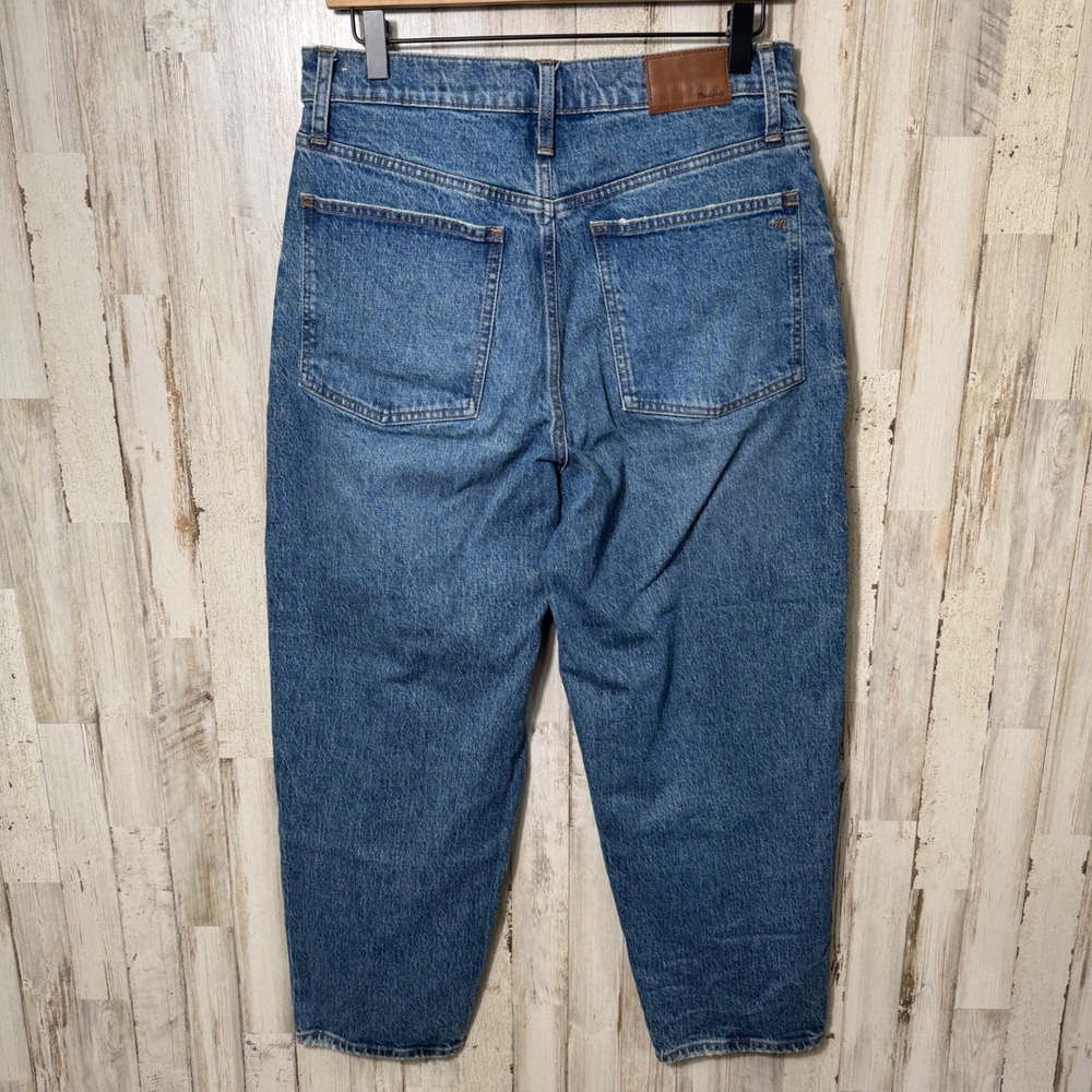 Madewell Balloon Jeans Womens 29 High Rise Denim Stretch Blue - Picture 4 of 6